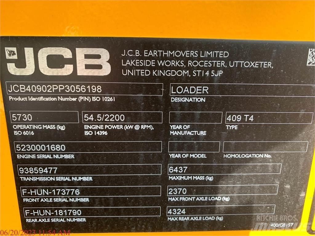 JCB 409 Kolesni nakladalci