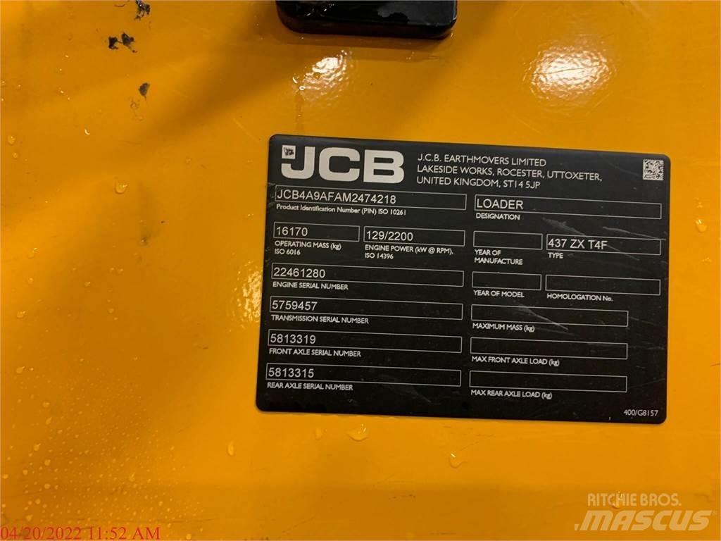 JCB 437ZX Kolesni nakladalci