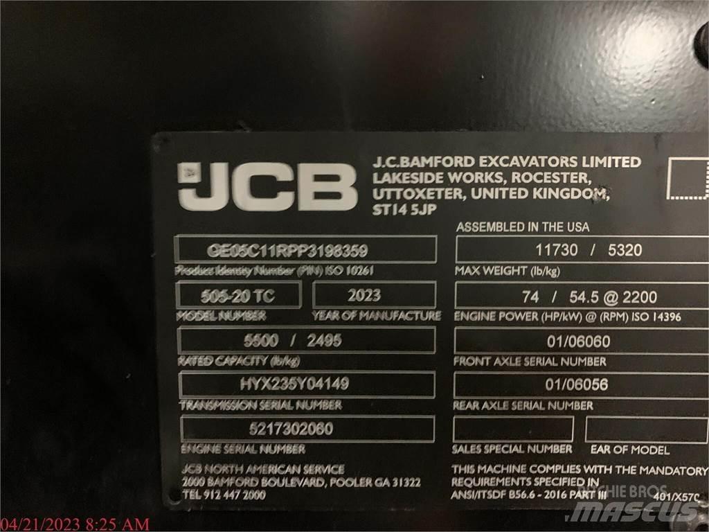 JCB 505-20TC Teleskopski viličarji