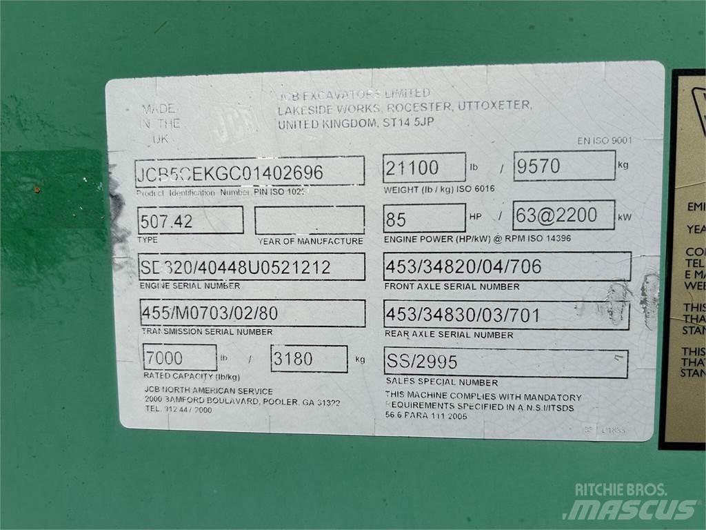 JCB 507-42 Teleskopski viličarji