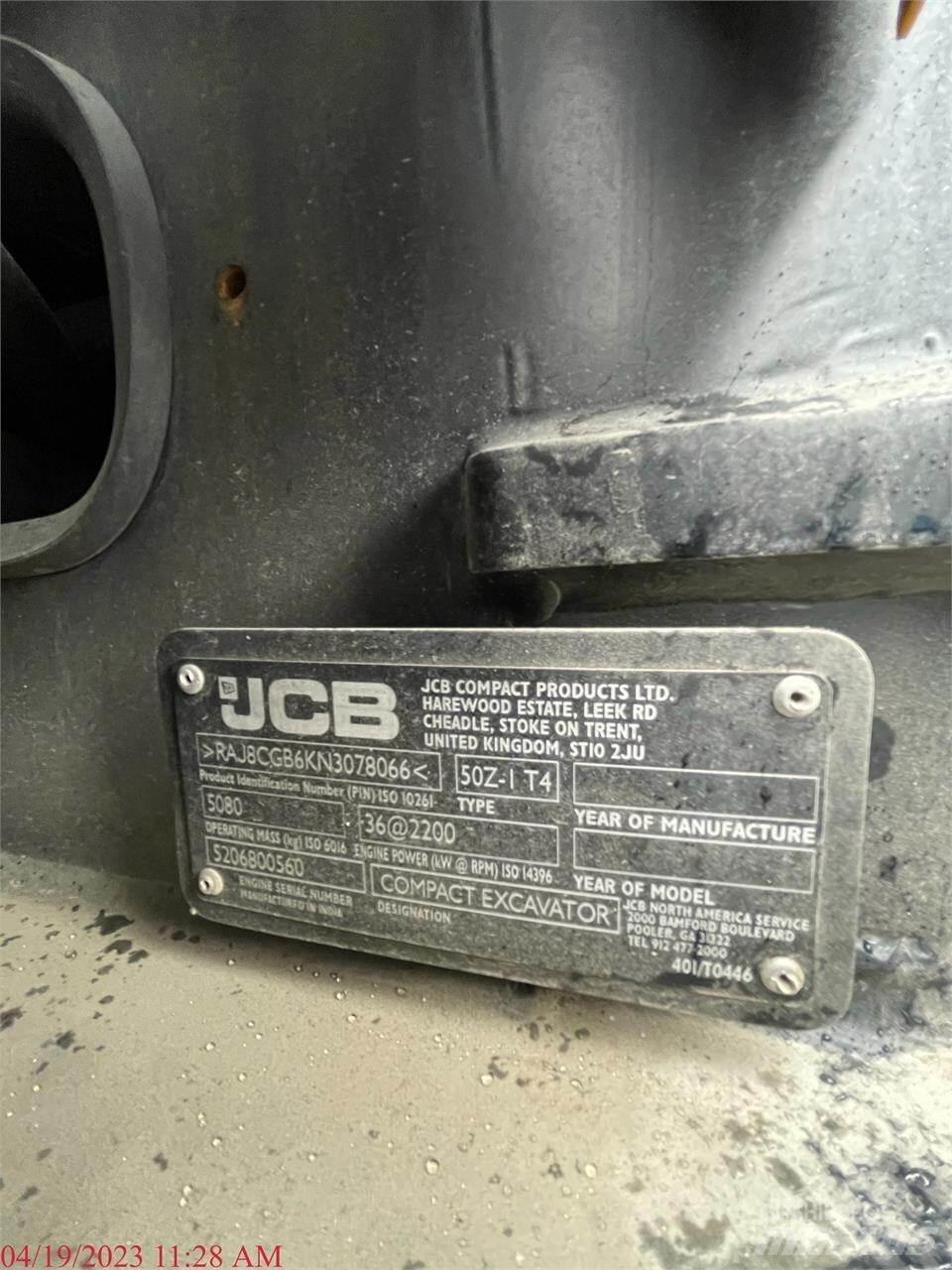 JCB 50Z-1 Mini bagri <7t