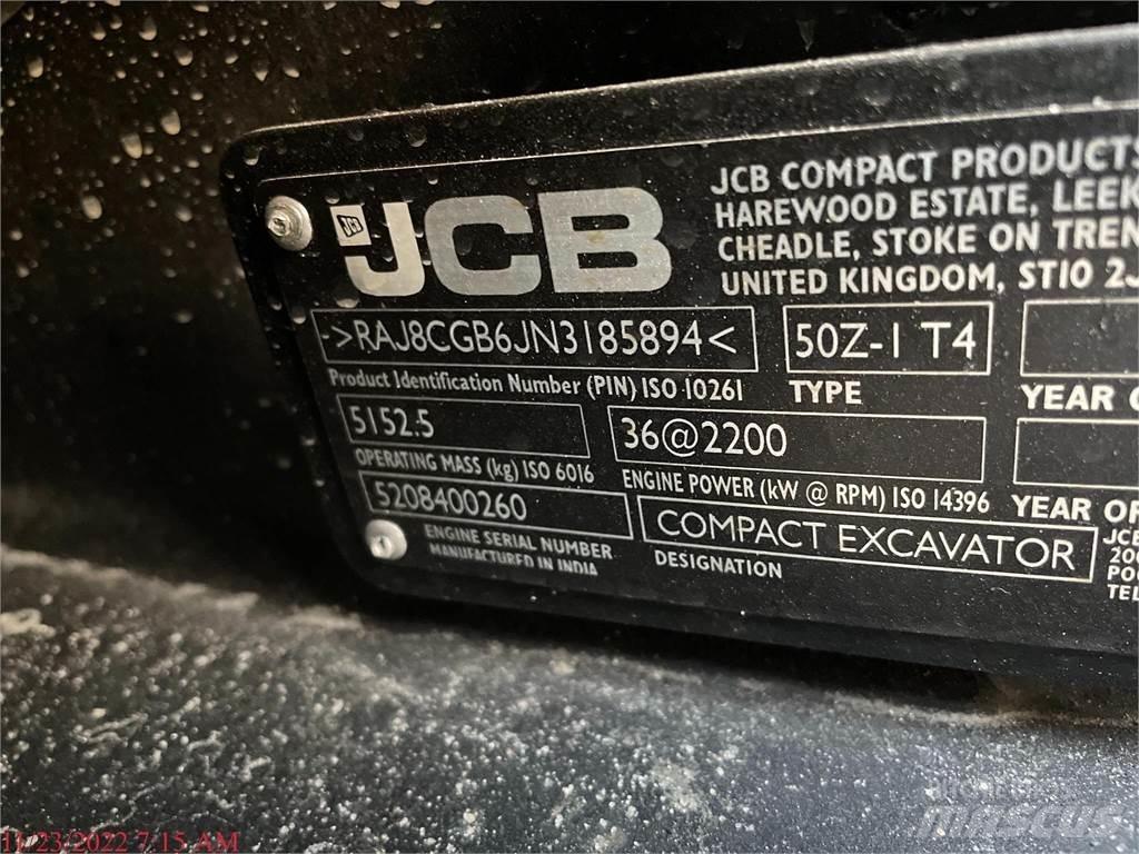JCB 50Z-1 Mini bagri <7t