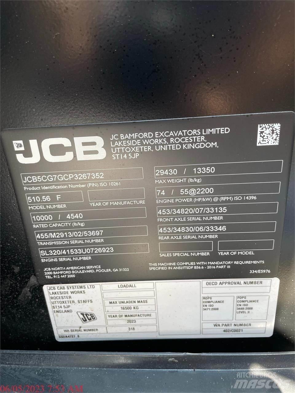 JCB 510-56 Teleskopski viličarji