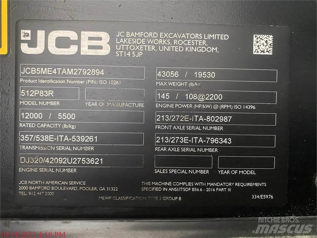 JCB 512-83R Teleskopski viličarji