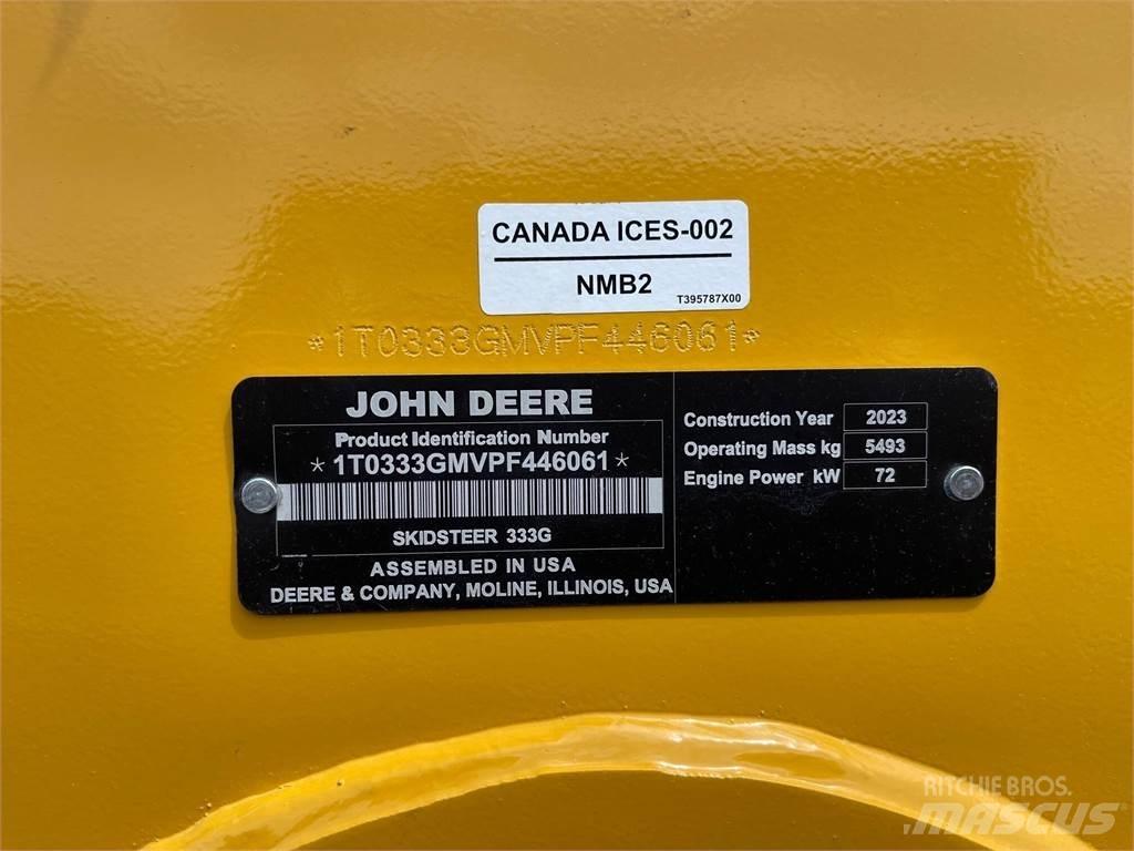 John Deere 333G Skid steer mini nakladalci