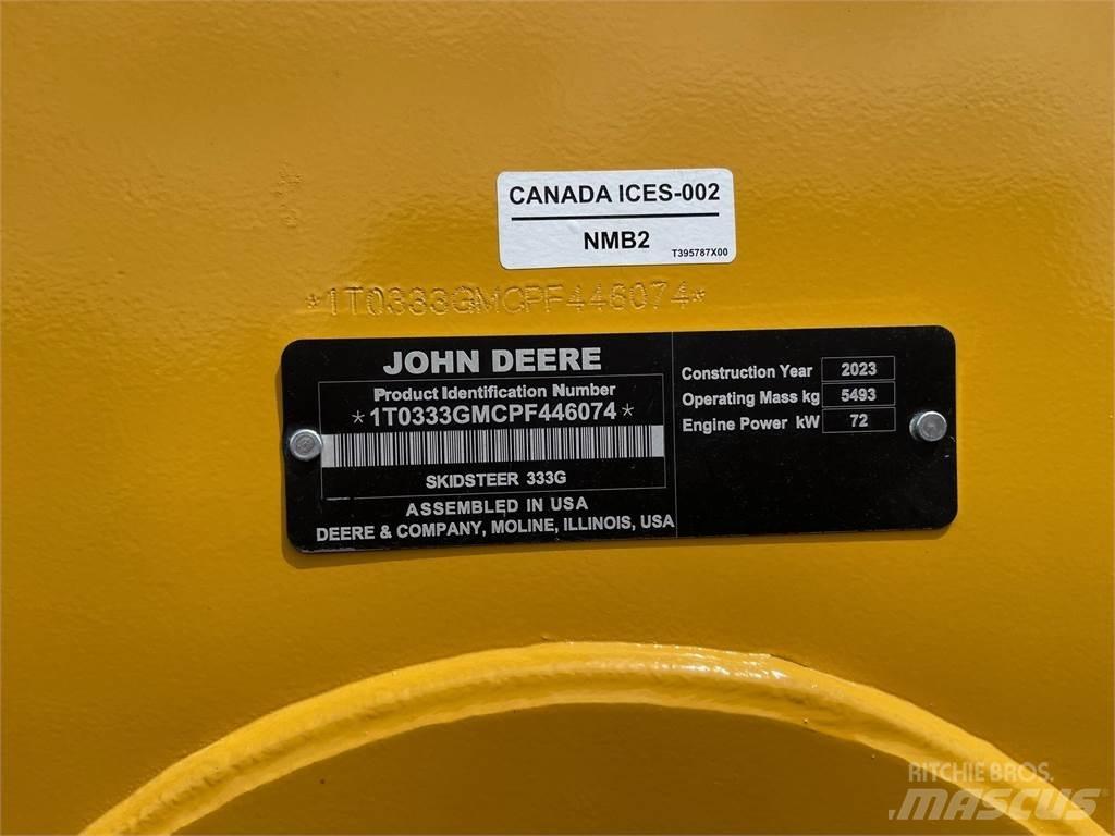 John Deere 333G Skid steer mini nakladalci
