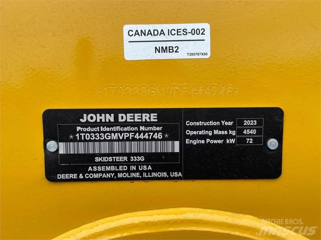 John Deere 333G Skid steer mini nakladalci