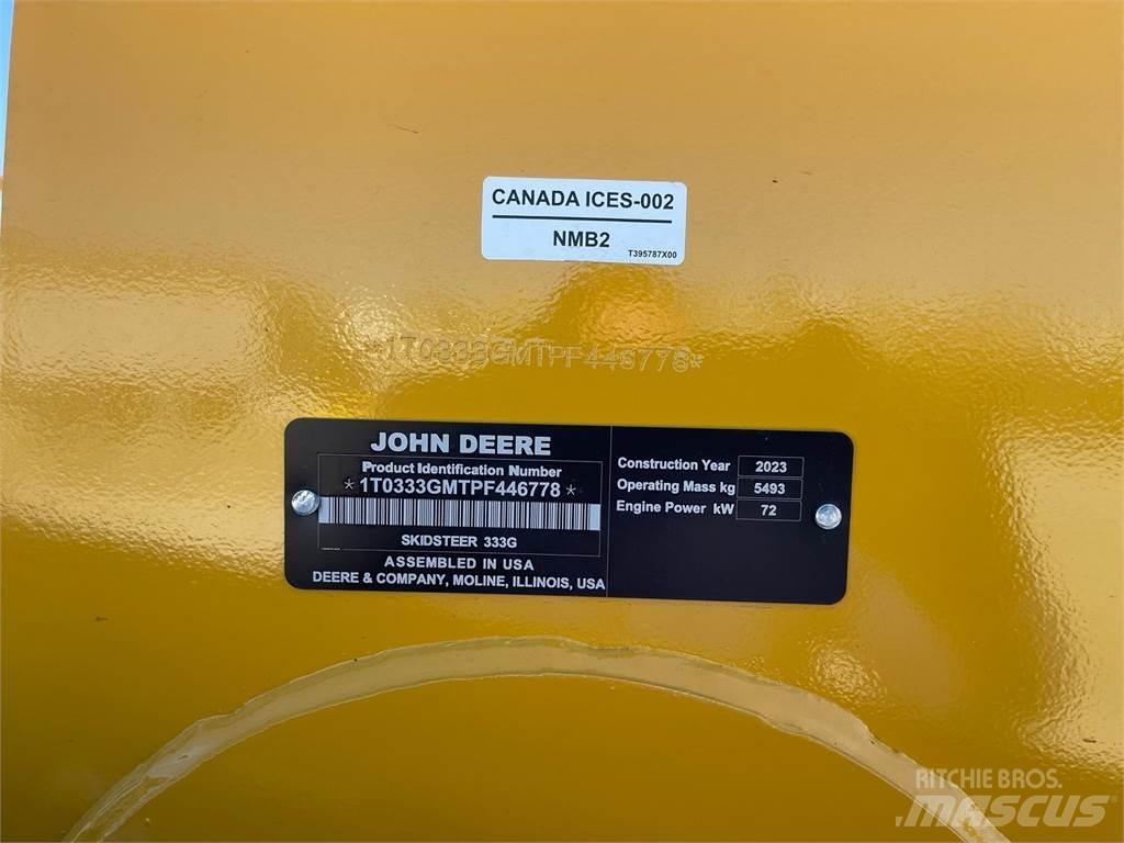 John Deere 333G Skid steer mini nakladalci