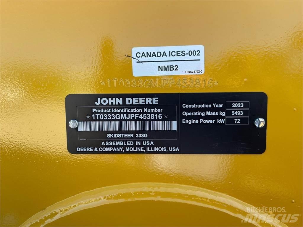 John Deere 333G Skid steer mini nakladalci