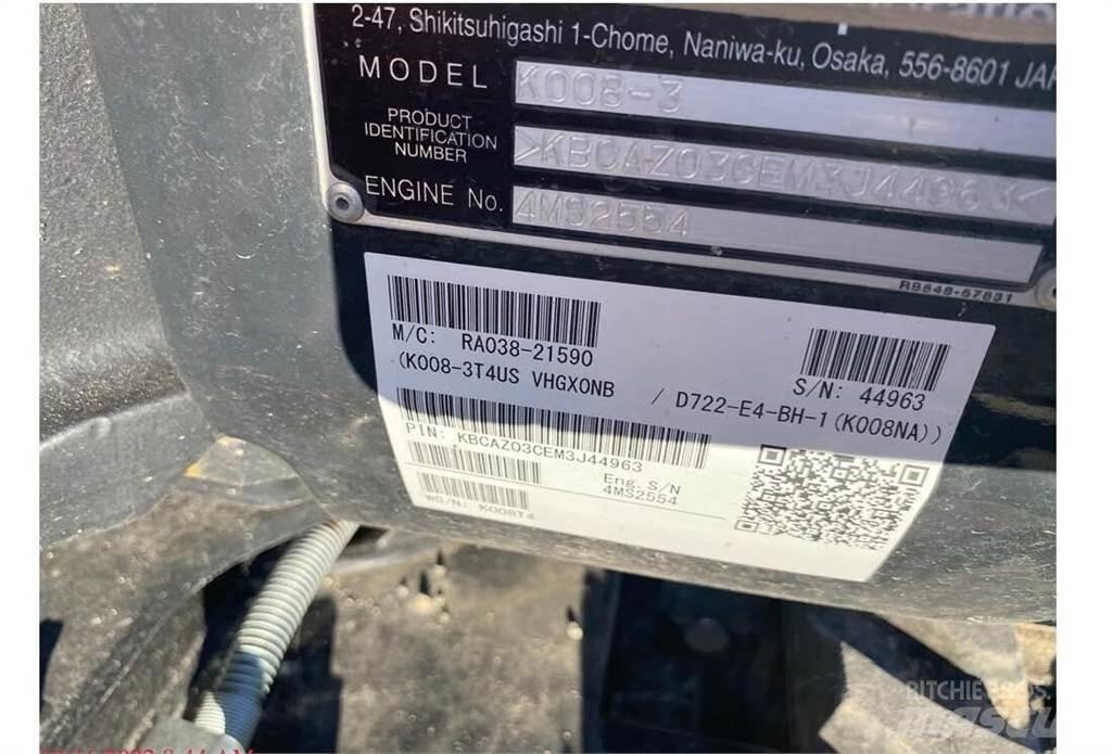Kubota K008 Mini bagri <7t