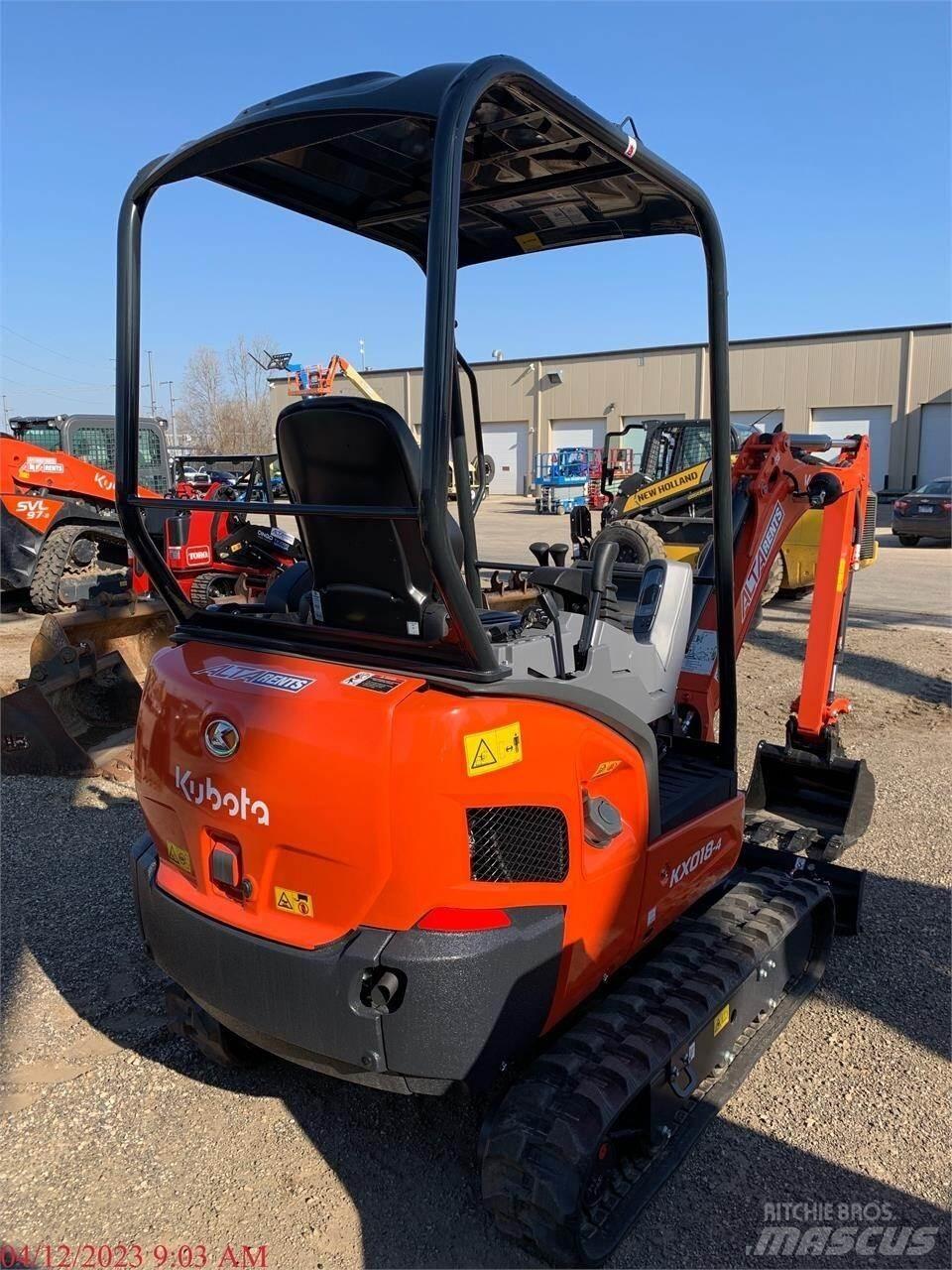 Kubota KX018-4 Mini bagri <7t