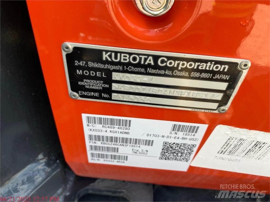 Kubota KX033-4 Mini bagri <7t