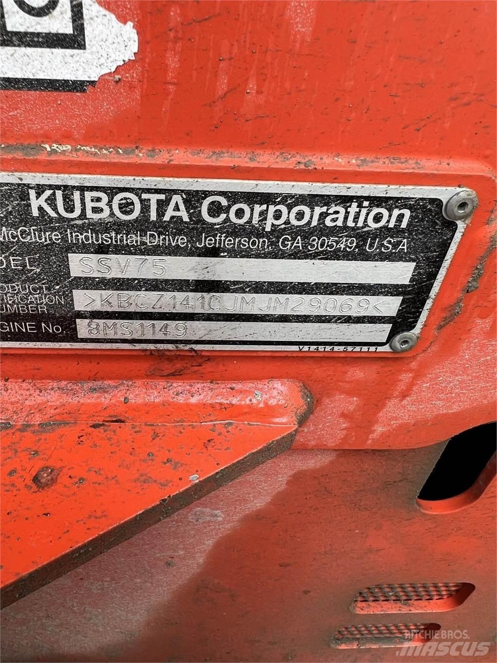 Kubota SSV75 Skid steer mini nakladalci
