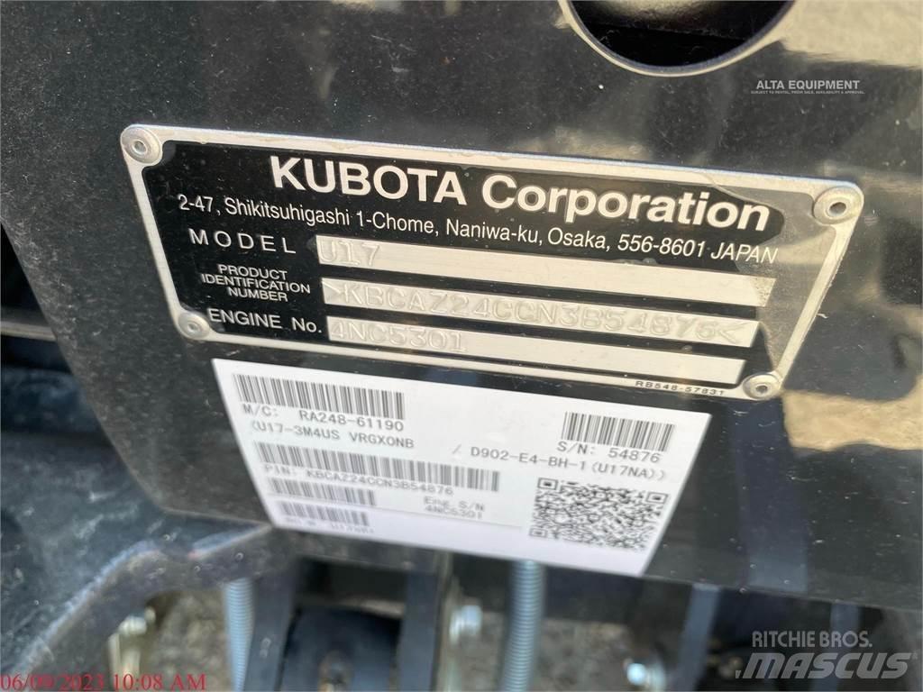 Kubota U17 Mini bagri <7t