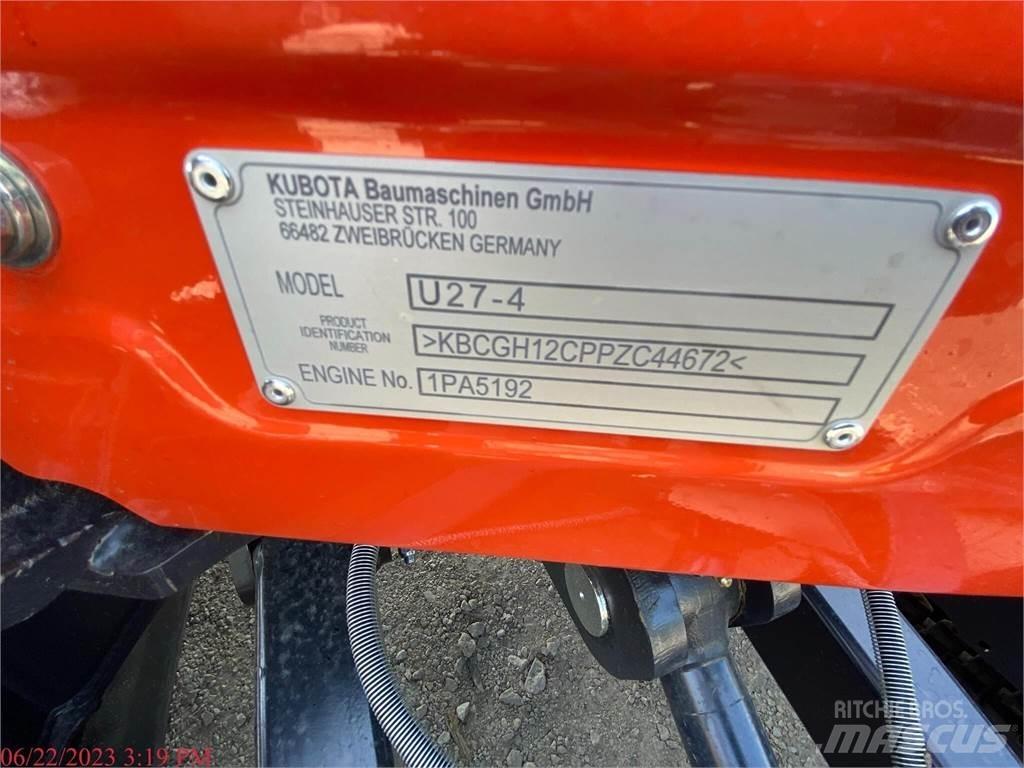 Kubota U27-4 Mini bagri <7t