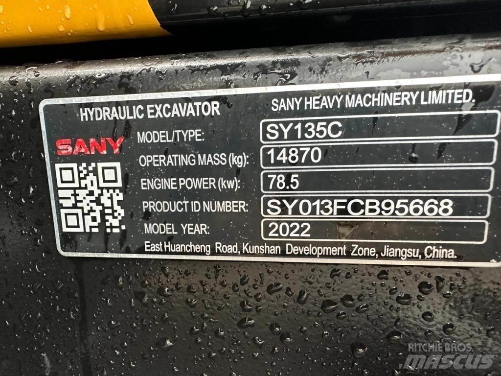 Sany SY135C Bagri goseničarji