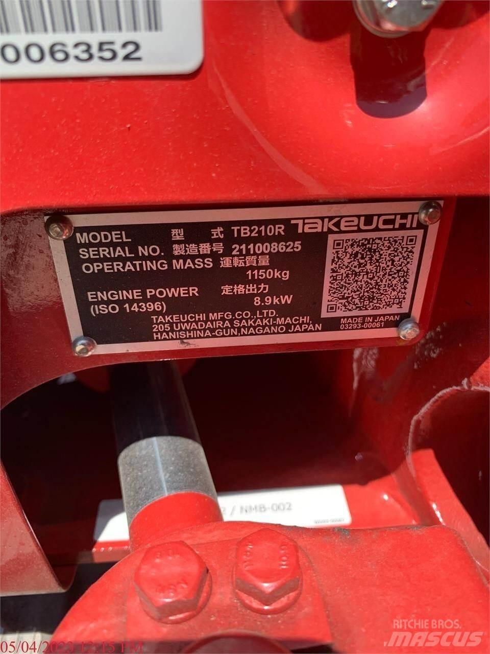 Takeuchi TB210R Mini bagri <7t