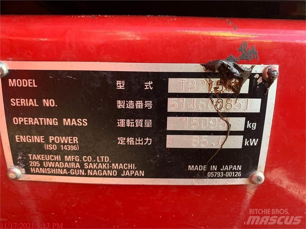 Takeuchi TB2150 Bagri goseničarji