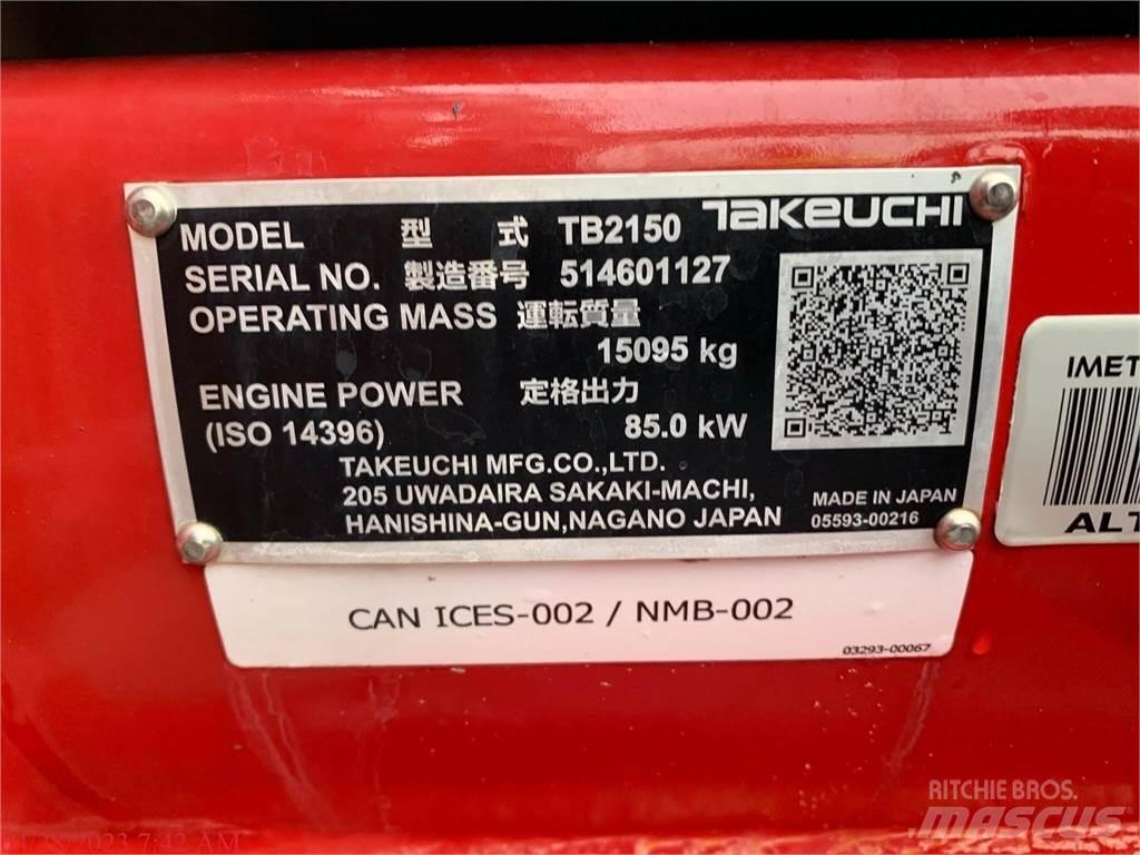 Takeuchi TB2150 Bagri goseničarji