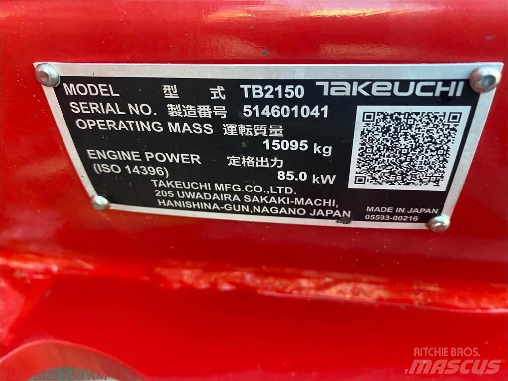 Takeuchi TB2150 Bagri goseničarji