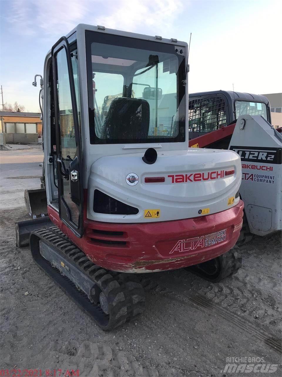 Takeuchi TB240 Mini bagri <7t
