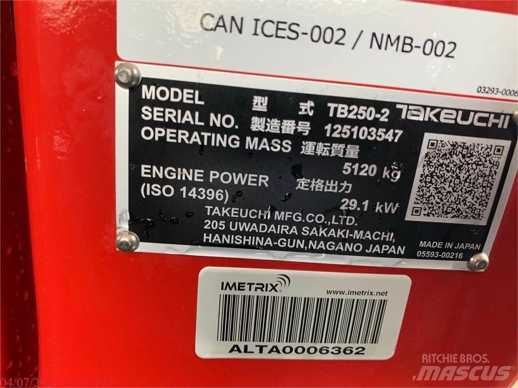 Takeuchi TB250-2 Mini bagri <7t