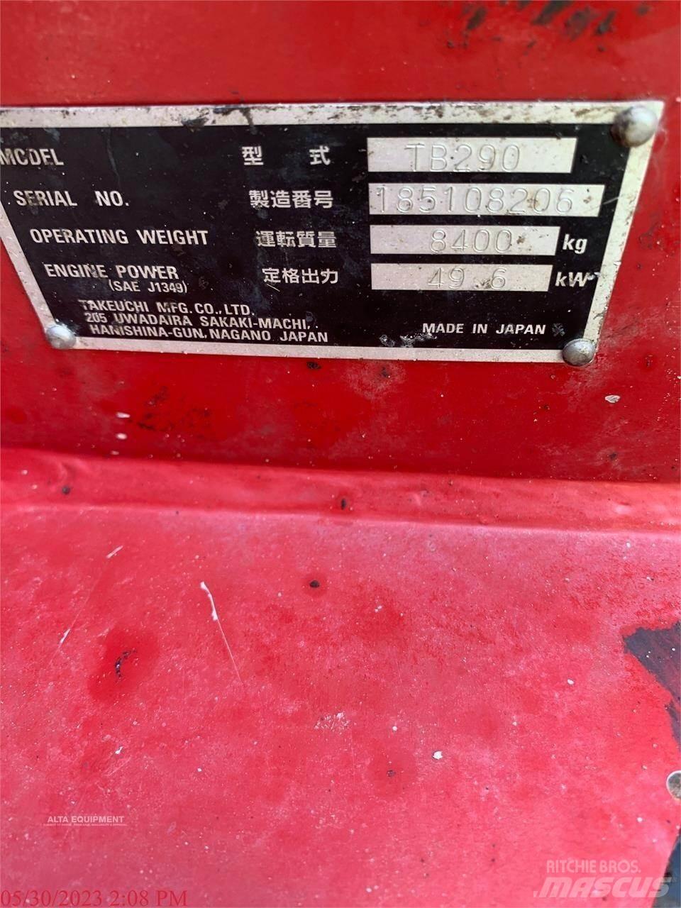 Takeuchi TB290 Bagri goseničarji