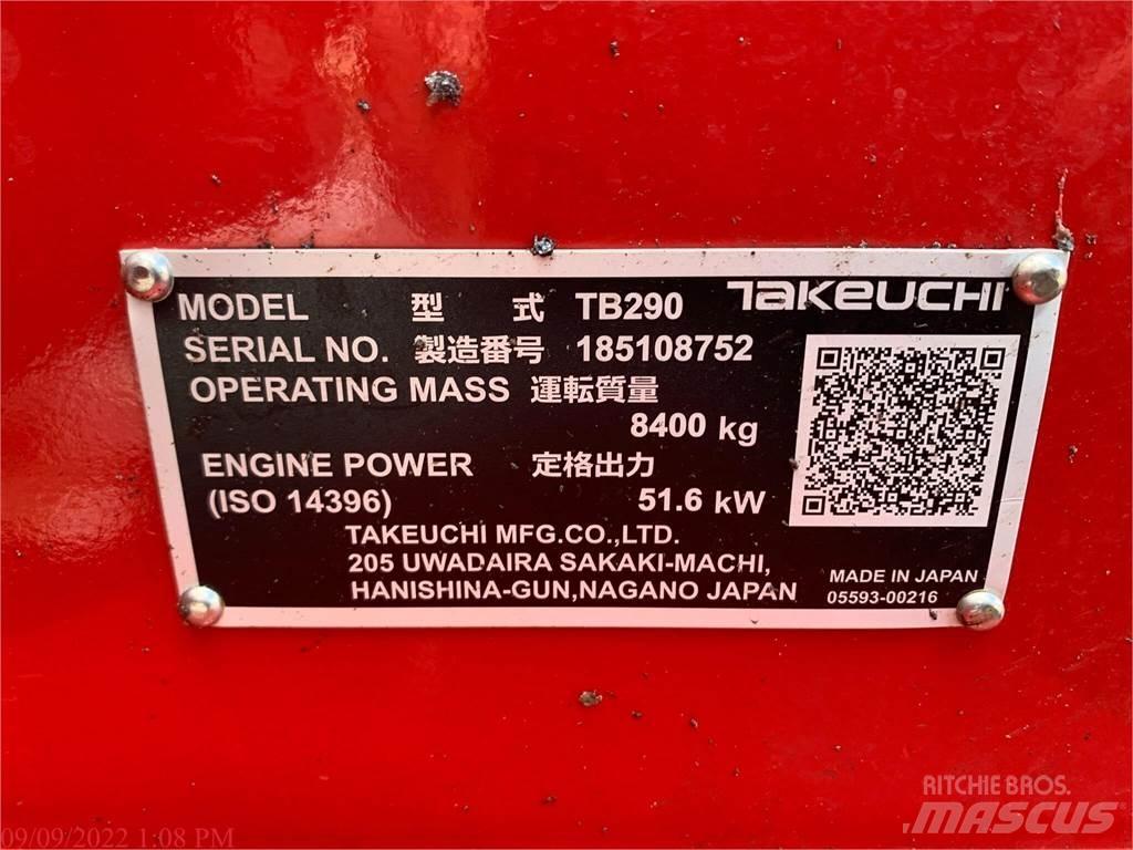 Takeuchi TB290 Bagri goseničarji