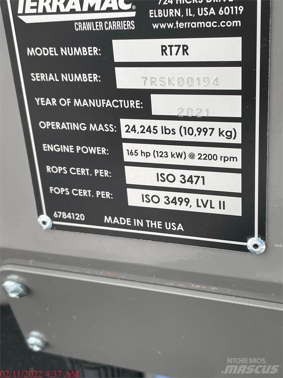 Terramac RT7R Demperji goseničarji