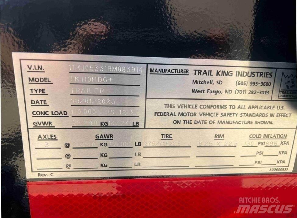Trail King  Nizko noseče polprikolice