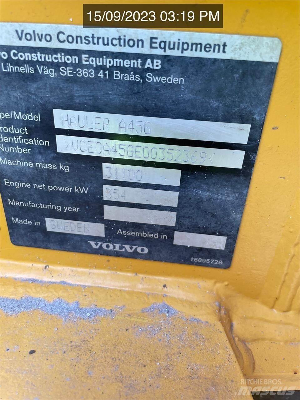 Volvo A45G Zglobni demperji