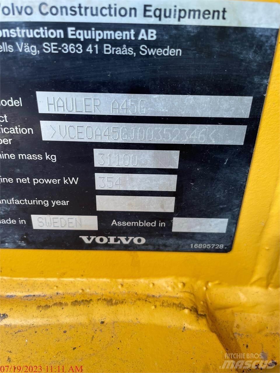 Volvo A45G Zglobni demperji