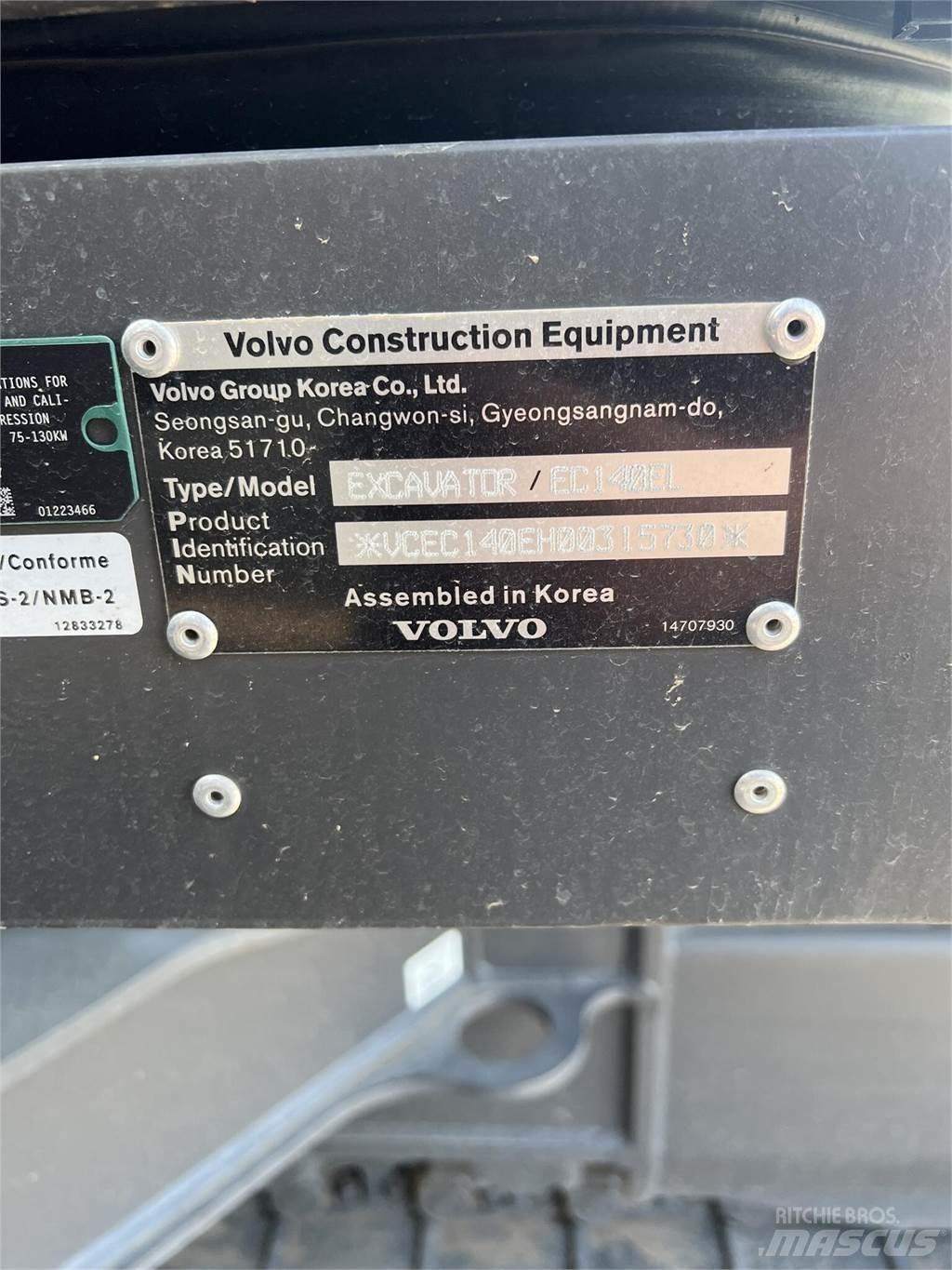 Volvo EC140EL Bagri goseničarji