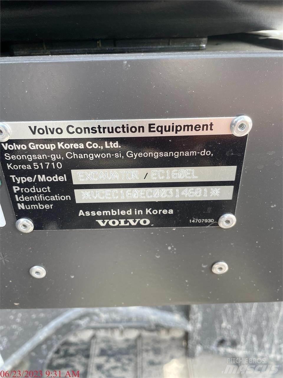 Volvo EC160EL Bagri goseničarji