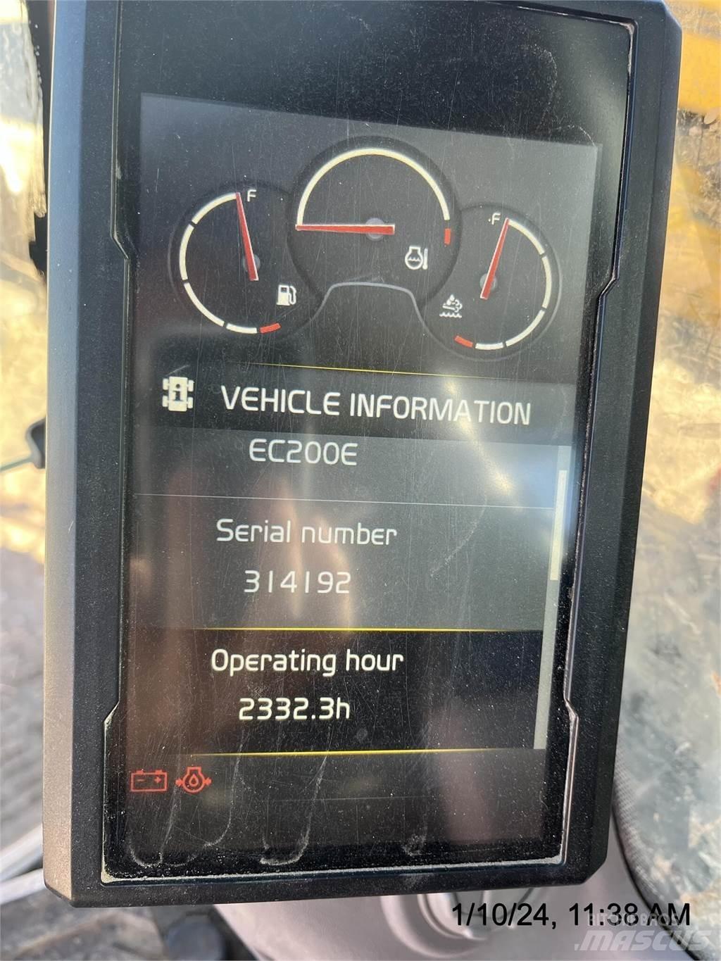 Volvo EC200EL Bagri goseničarji