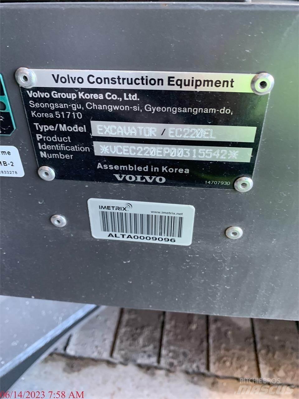 Volvo EC220EL Bagri goseničarji