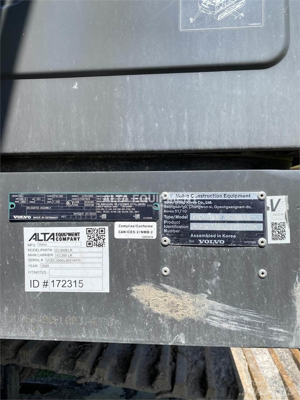 Volvo EC300E LR Bagri goseničarji