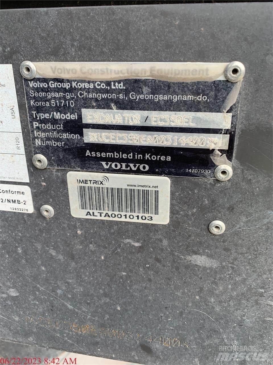 Volvo EC350EL Bagri goseničarji