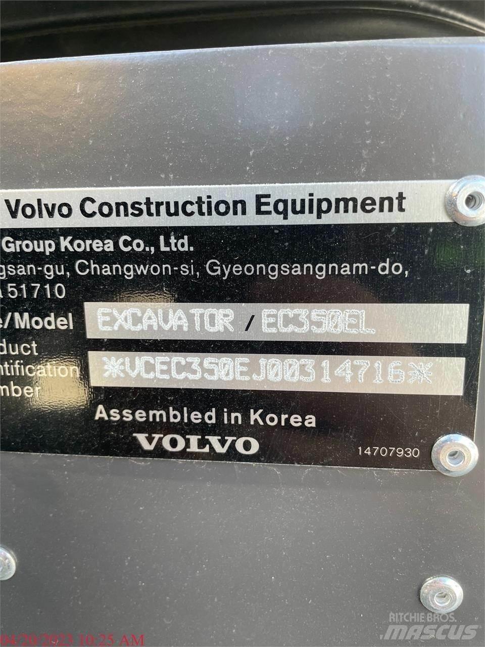 Volvo EC350EL Bagri goseničarji