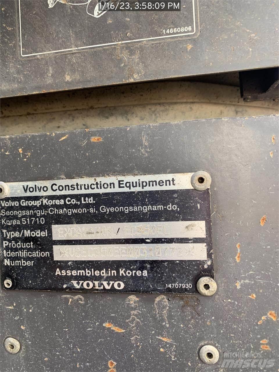 Volvo EC350EL Bagri goseničarji