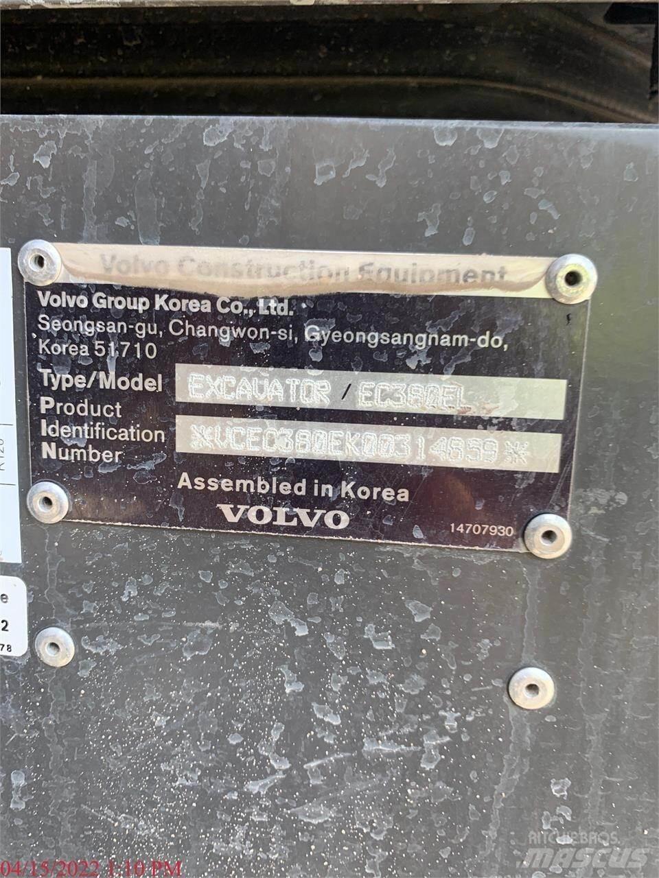 Volvo EC380EL Bagri goseničarji