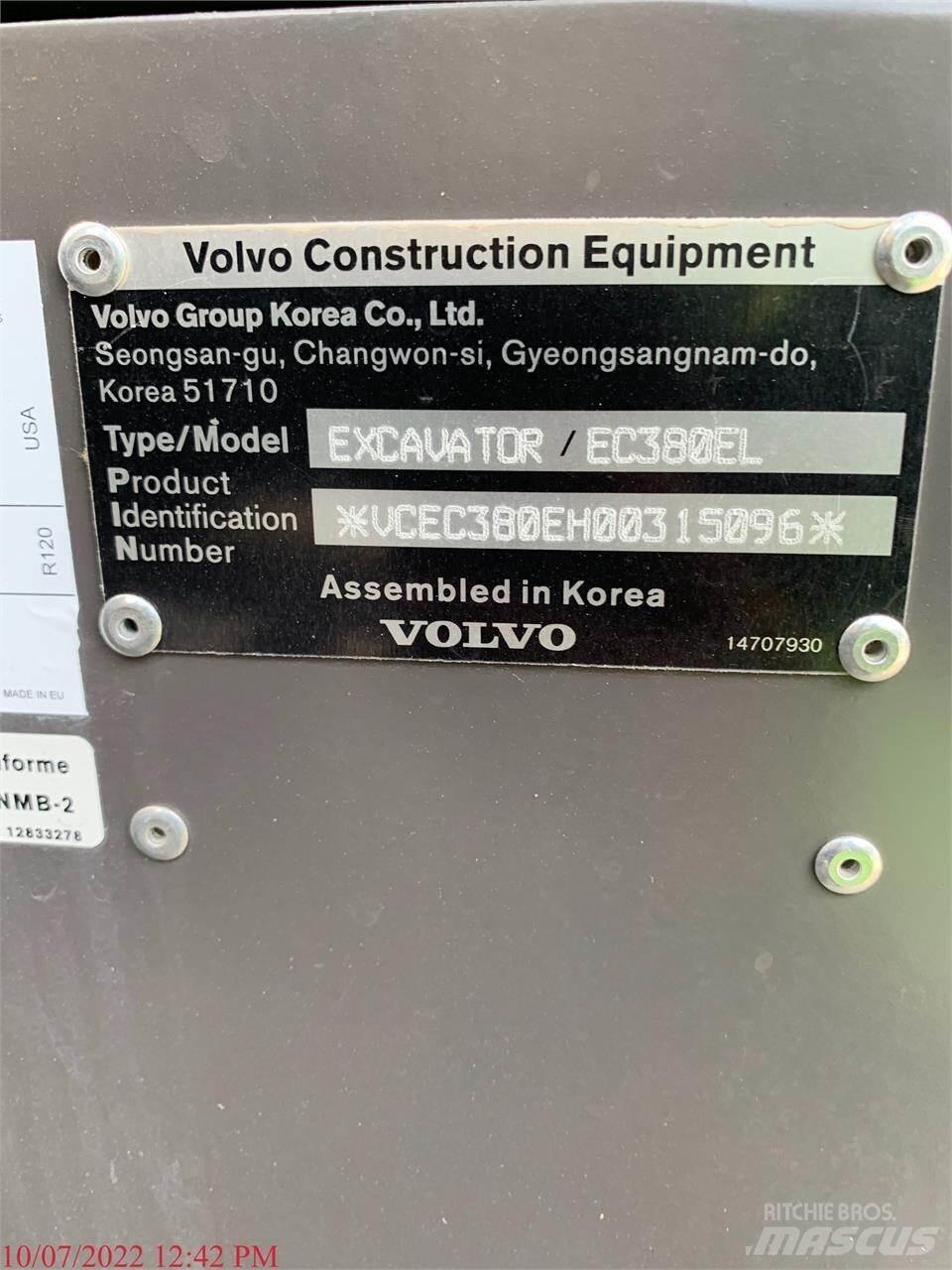 Volvo EC380EL Bagri goseničarji
