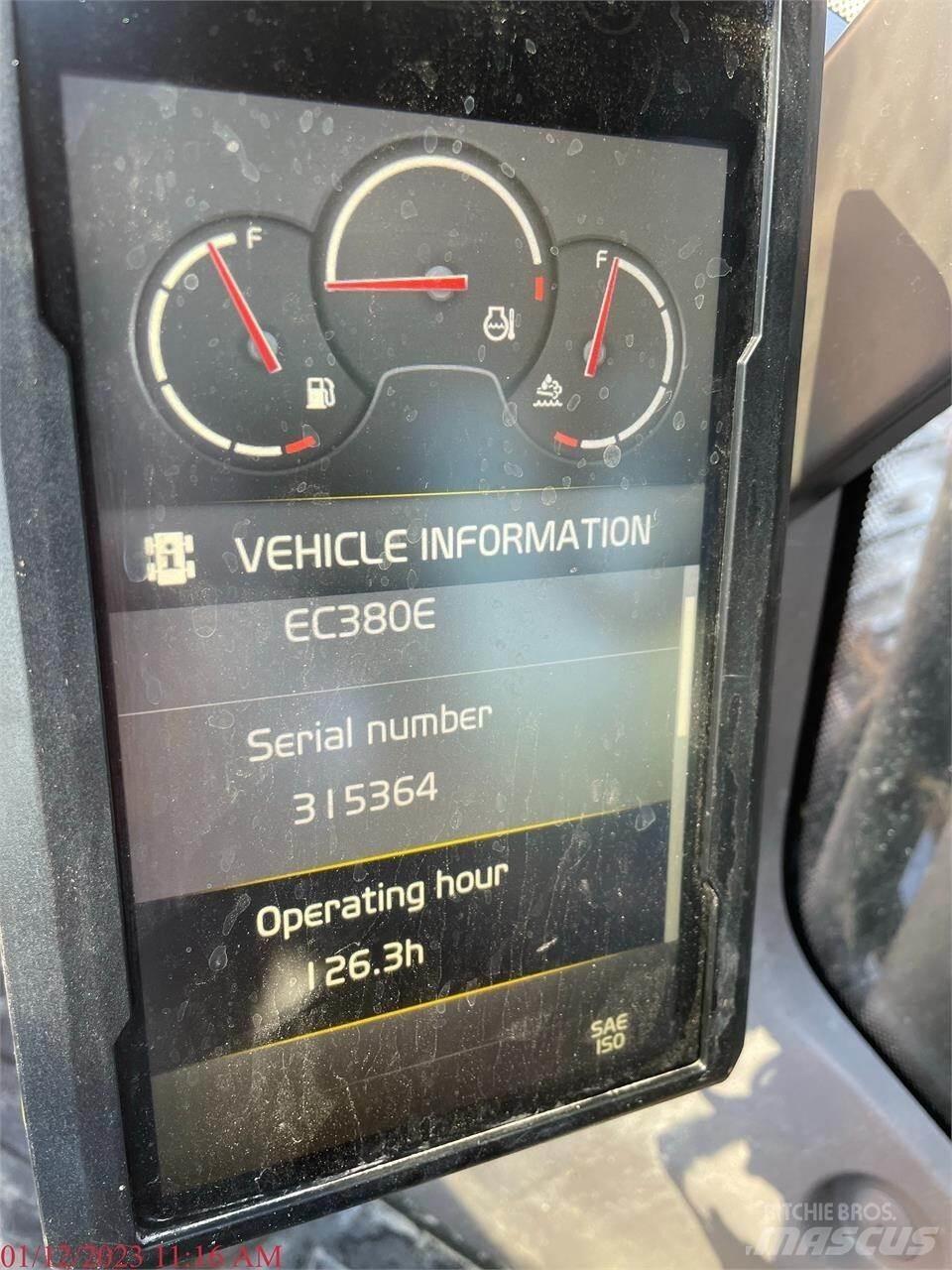 Volvo EC380EL Bagri goseničarji