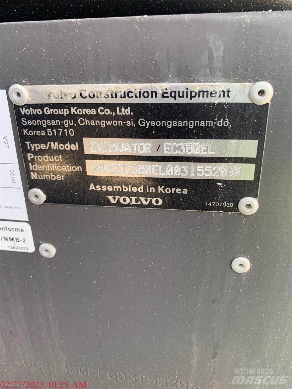 Volvo EC380EL Bagri goseničarji
