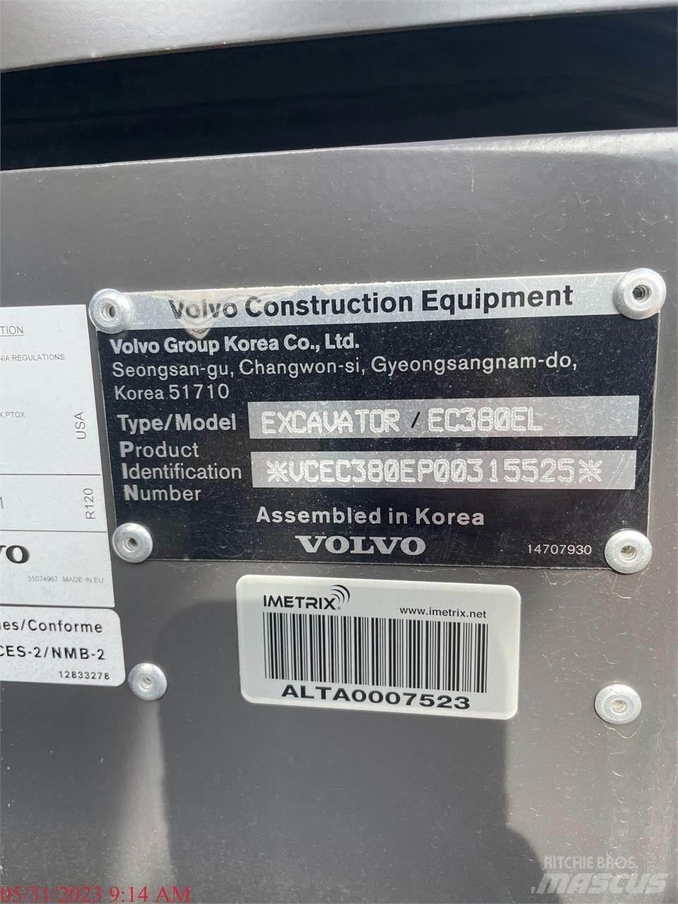 Volvo EC380EL Bagri goseničarji
