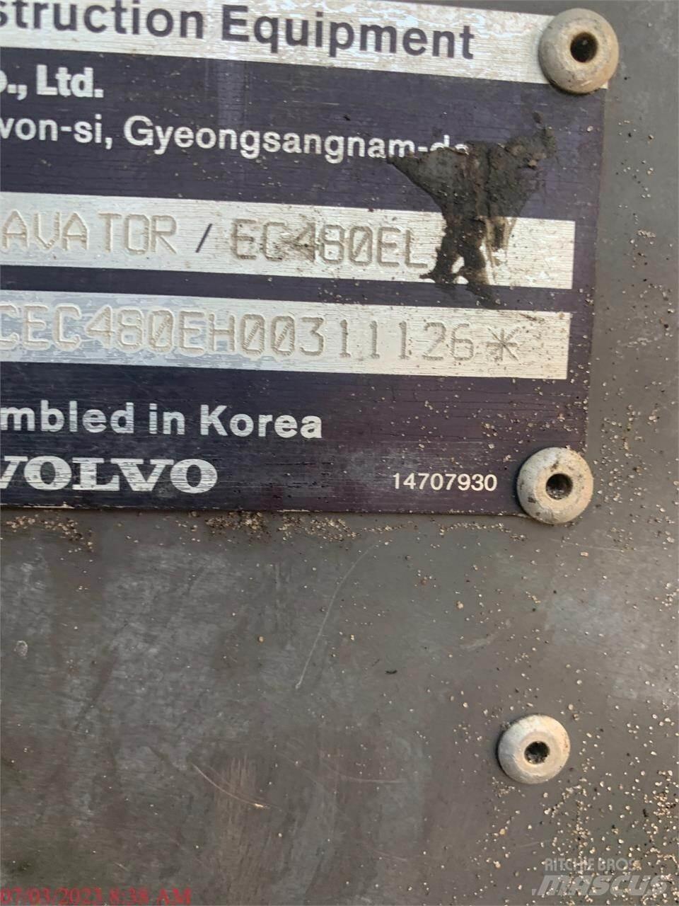 Volvo EC480EL Bagri goseničarji