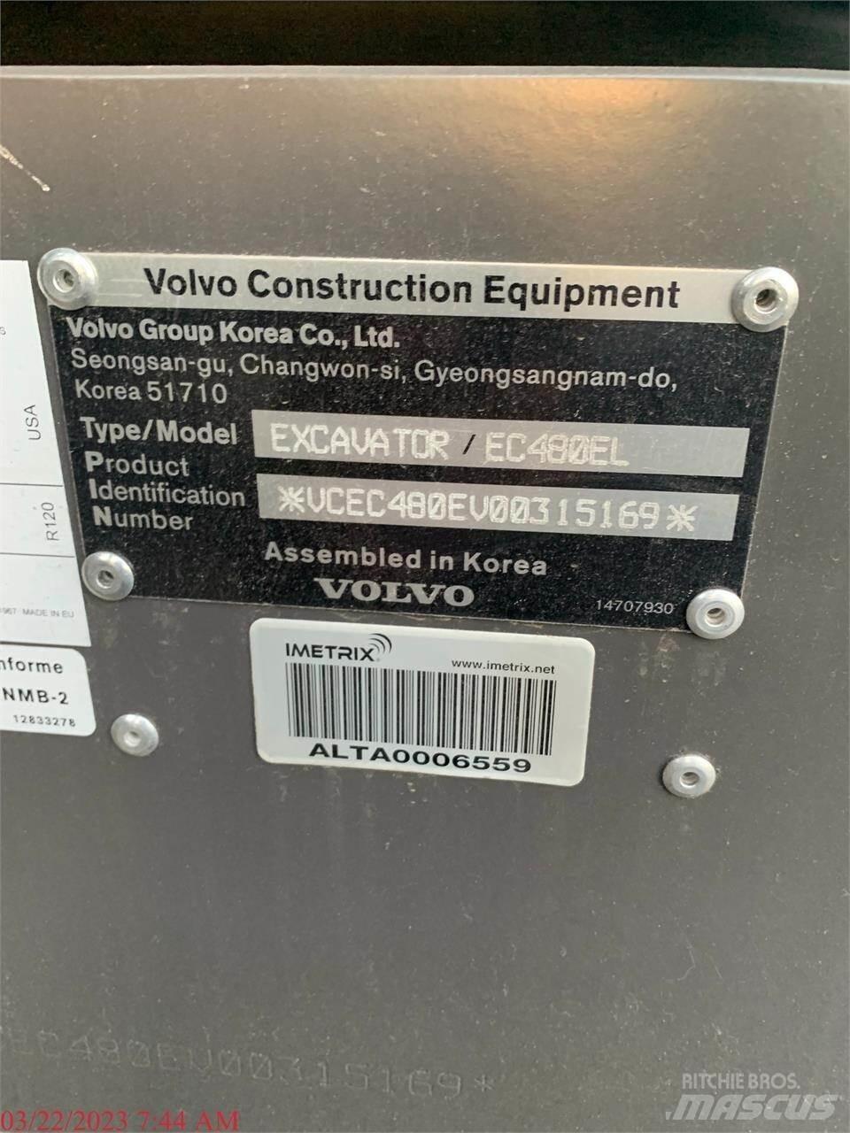 Volvo EC480EL Bagri goseničarji