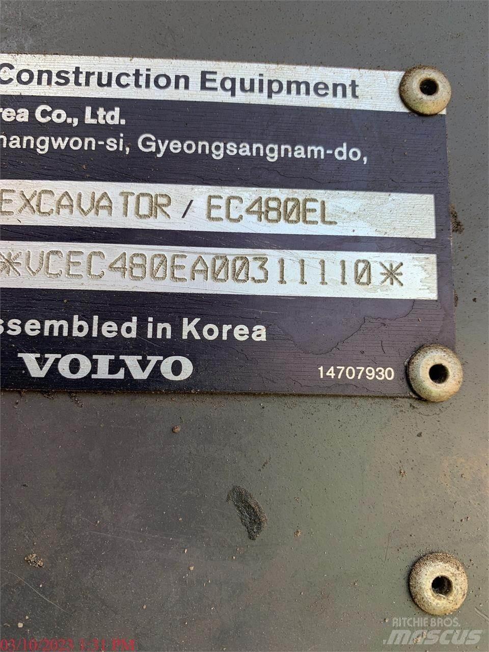 Volvo EC480EL Bagri goseničarji
