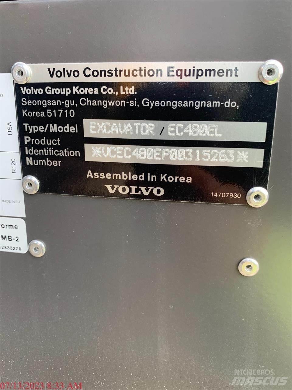 Volvo EC480EL Bagri goseničarji