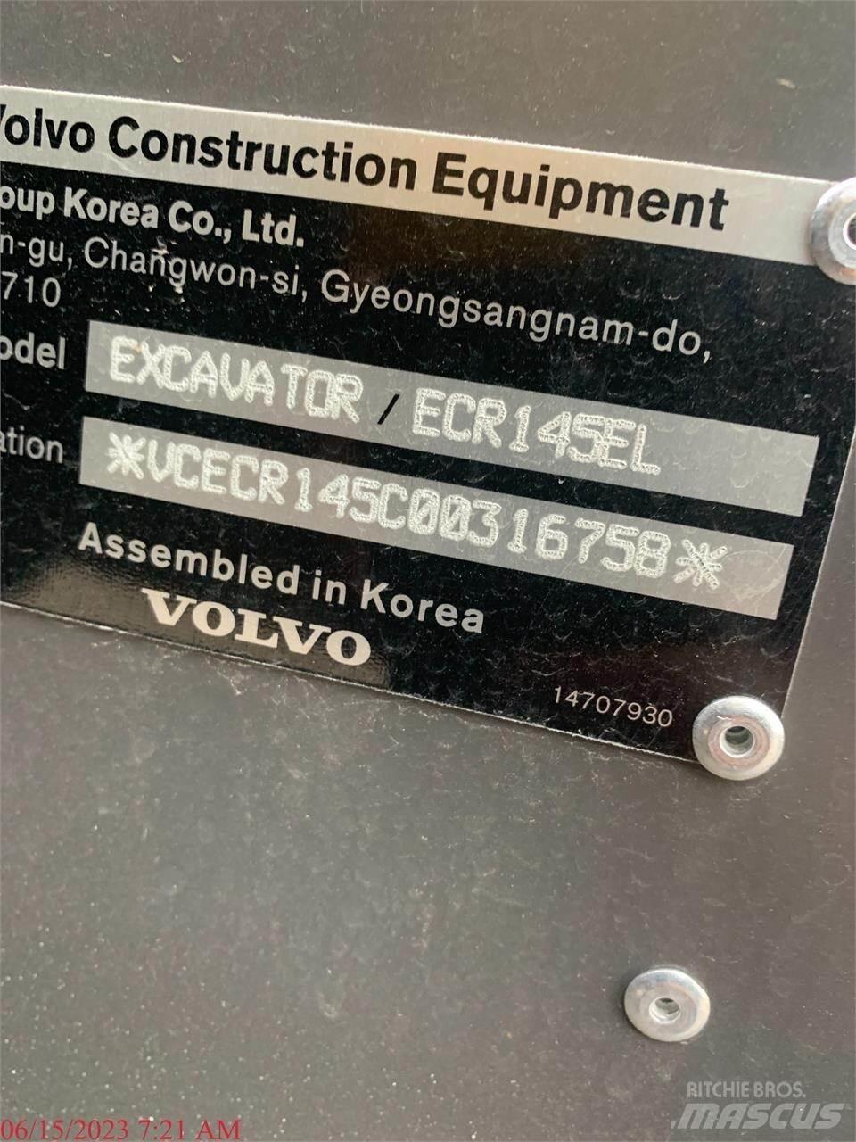 Volvo ECR145EL Bagri goseničarji